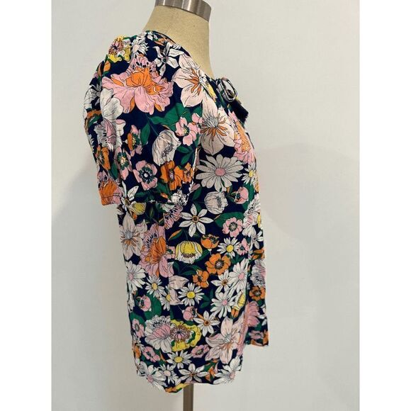 STYLE & CO Mixed-Media Tie-Neck Tassel Ties Top Size Small - Picture 4 of 8